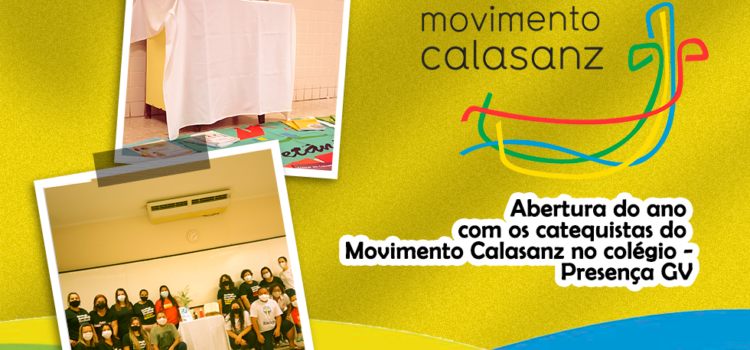 Abertura do ano com os catequistas do Movimento Calasanz no colégio – Presença GV Abertura do ano com os catequistas do Movimento Calasanz no colégio – Presença GV